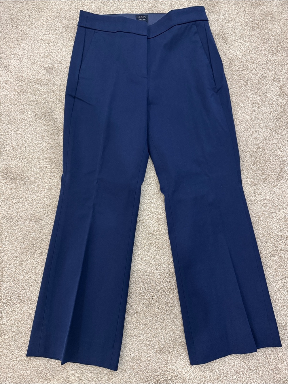 Navy wide Leg Dress Pants